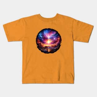 Colorful Nebula Kids T-Shirt